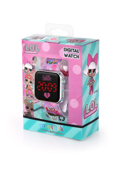 Miniflak LOL Surprise! Lisanslı LOL8002 Lila Square Led Çocuk Saati