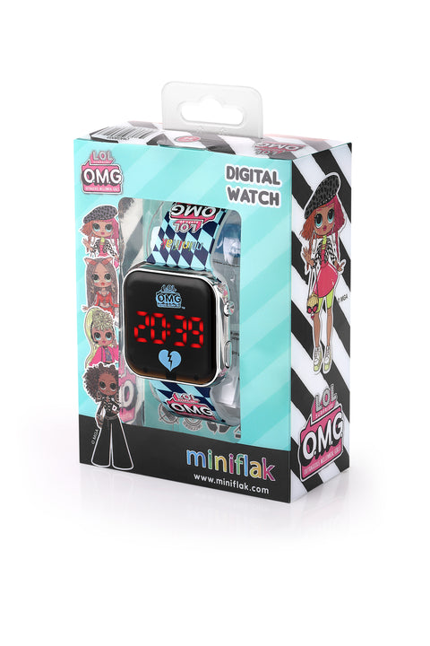 Miniflak LOL Surprise! OMG Lisanslı OMG8003 Lacivert Square Led Çocuk Saati
