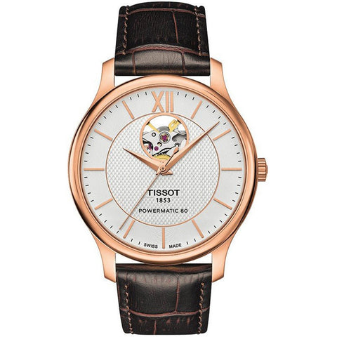 Tissot Tradition Powermatic 80 Open Heart T0639073603800 Erkek Kol Saati T063.907.36.038.00