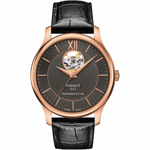 Tissot Tradition Powermatic 80 Open Heart T0639073606800 Erkek Kol Saati T063.907.36.068.00