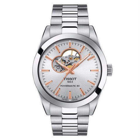 Tissot Gentleman Powermatic 80 Open Heart T1274071103101 Erkek Kol Saati T127.407.11.031.01